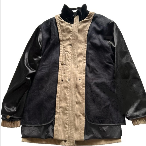 ST. JOHNS BAY Tan Hooded Outdoor Jacket Oversized Fit Mid-length Parka Sz Small - Picture 10 of 16